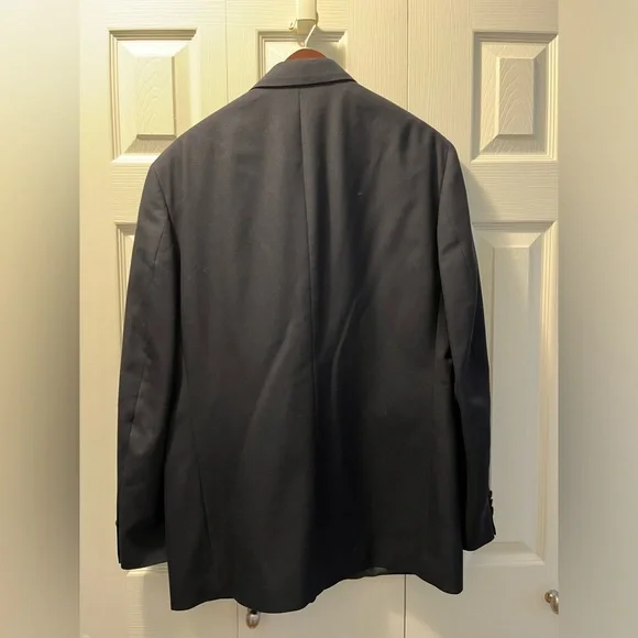 Oscar De La Renta Navy Blue Sport Coat - Picture 2 of 4